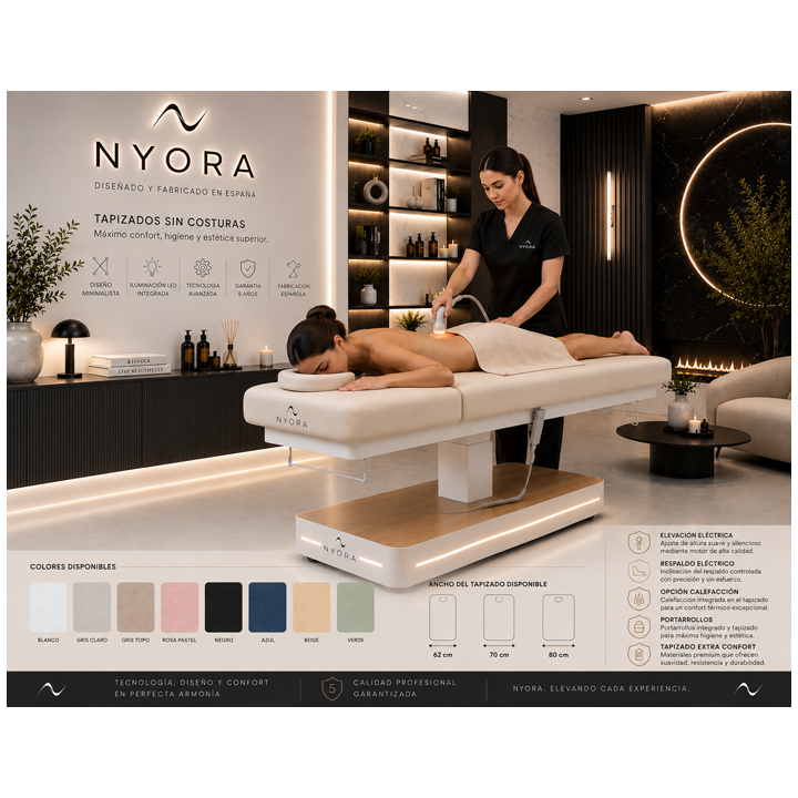 Camilla Eléctrica Premium 2 Cuerpos NYORA SENSE