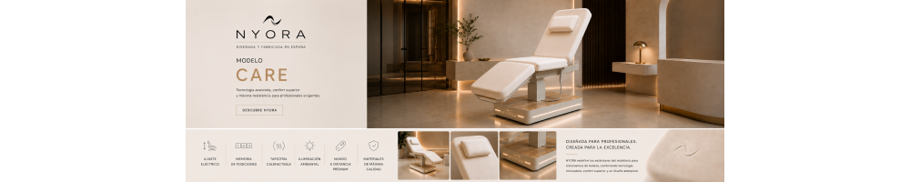 NYORA CARE | Camilla Eléctrica Premium de 3 Motores
